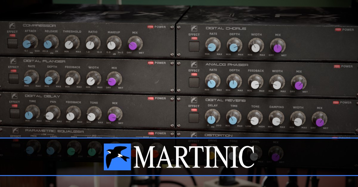 Martinic AXFX - 8-Unit Vintage Effect Rack Plugin