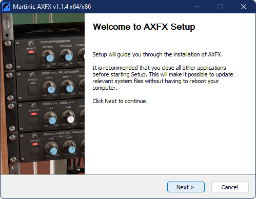 Martinic | AXFX User Manual